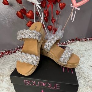 Clear Rhinestone Mystique wedges